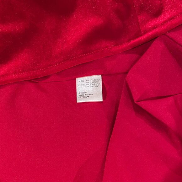 NWOT Antonio Melani Red Velvet Fit and Flare Dress Size 2 - Picture 7 of 7